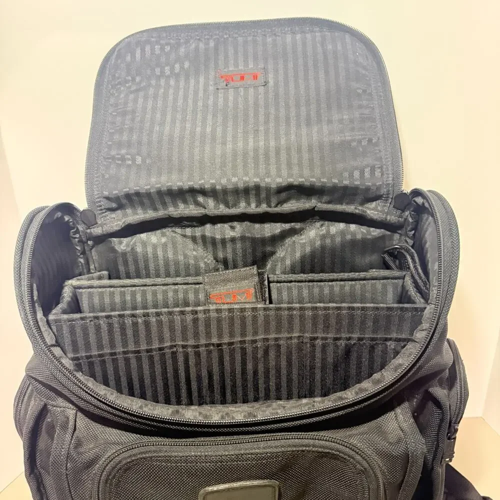 Tumi Alpha Laptop Backpack Black 2641D3 Ballistic Nylon